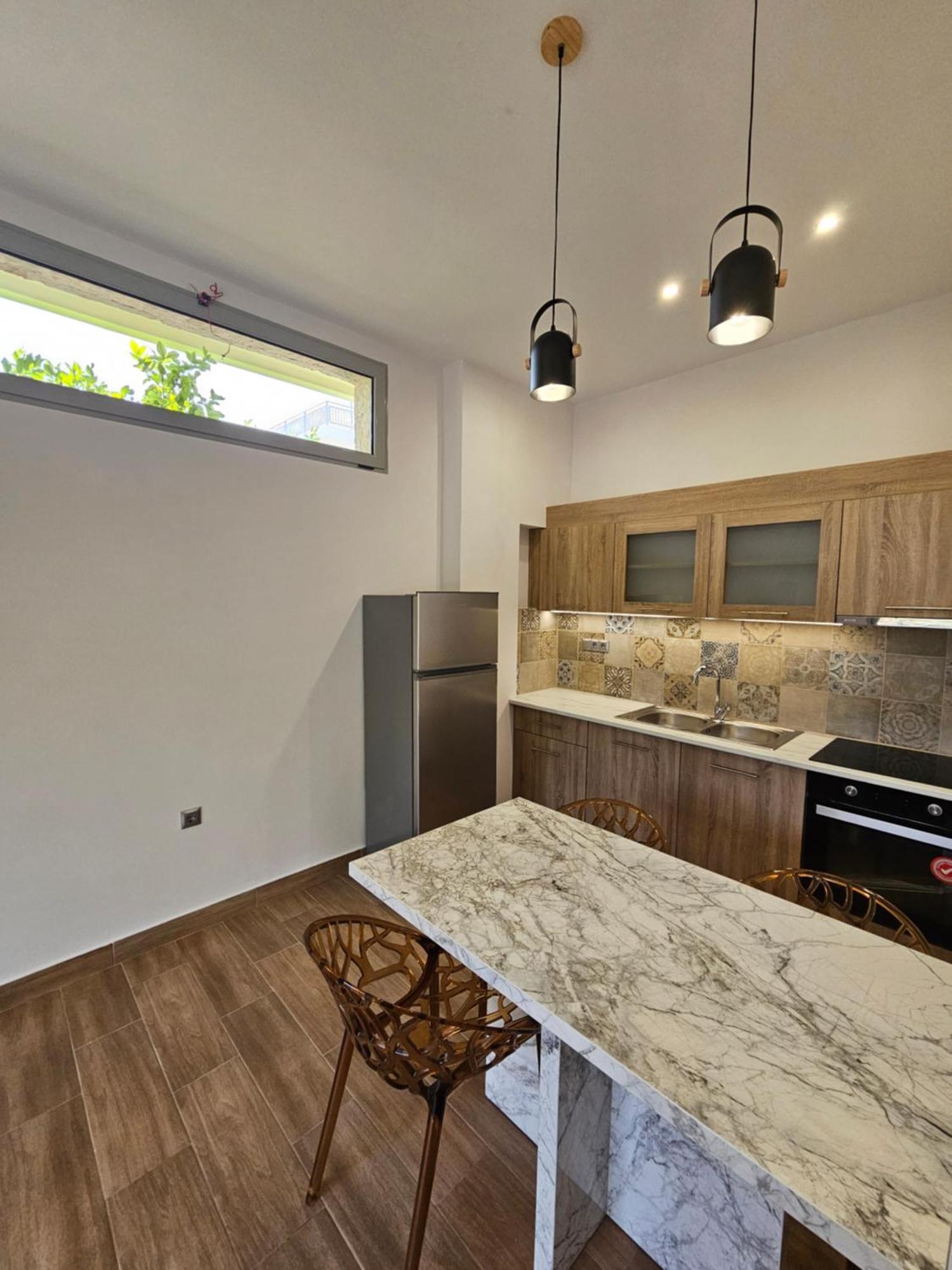 Cute Corner Apartment Khalkoutsion Bagian luar foto