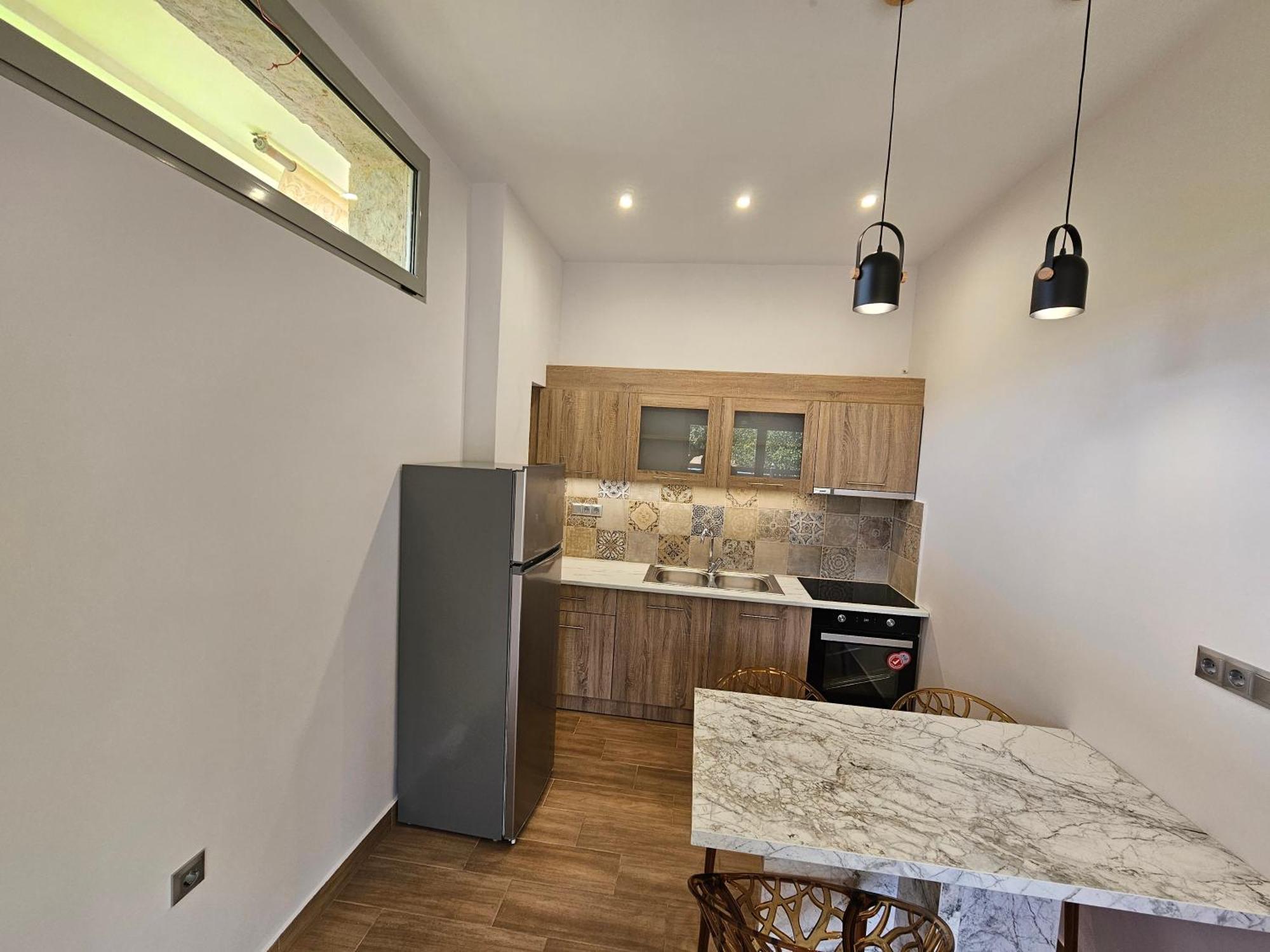 Cute Corner Apartment Khalkoutsion Bagian luar foto