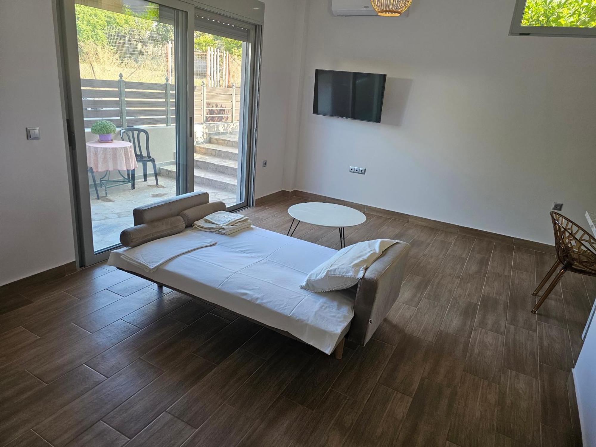 Cute Corner Apartment Khalkoutsion Bagian luar foto